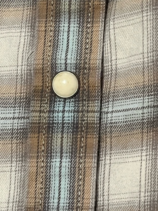 Rough Stock Panhandle Slim Plaid Western Shirt XXL 100% Cotton Snap Button - Picture 5 of 10